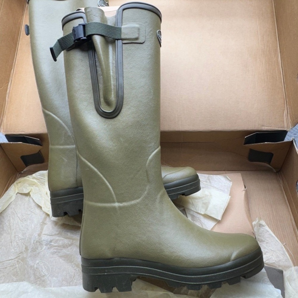 Le Chameau Vierzon M Boots Mens 7.5 Rubber Waterproof Rain Wellington Wellies